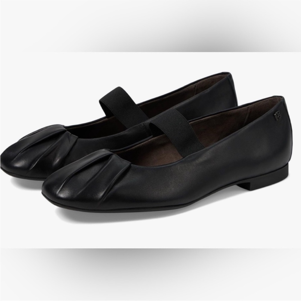 Paul Green Vail Loafer Black Women's‎ Leather Ballet Flats